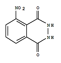 Molecular Structure of 3682-15-3 (1,4-Phthalazinedione,2,3-dihydro-5-nitro-)