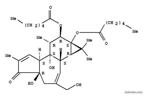 Molecular Structure of 37558-17-1 (PHORBOL-12,13-DIHEXANOATE)