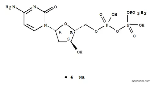 Molecular Structure of 3770-58-9 (Cytidine 5'-(tetrahydrogen triphosphate), 2'-deoxy-, tetrasodium salt)