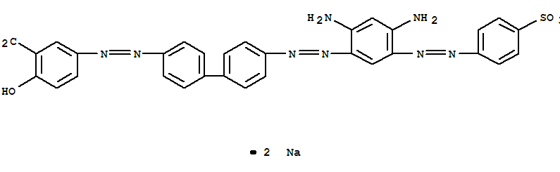 Benzoic acid,5-[2-[4'-[2-[2,4-diamino-5-[2-(4-sulfophenyl)diazenyl]phenyl]diazenyl][1,1'-biphenyl]-4-yl]diazenyl]-2-hydroxy-,sodium salt (1:2)