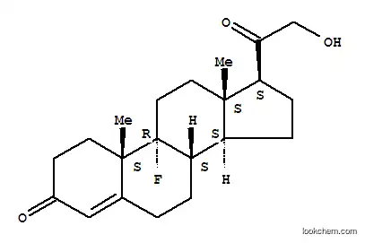 Molecular Structure of 3820-06-2 (9-fluorodeoxycorticosterone)