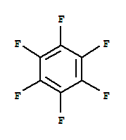 Molecular Structure of 392-56-3 (Perfluorobenzene)