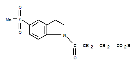 1H-Indole-1-butanoicacid, 2,3-dihydro-5-(methylsulfonyl)-g-oxo-