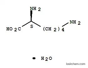 Molecular Structure of 39665-12-8 (L(+)-Lysine monohydrate)