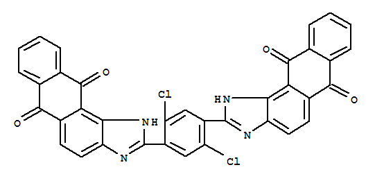 1H-Anthra[1,2-d]imidazole-6,11-dione,2,2'-(2,5-dichloro-1,4-phenylene)bis-