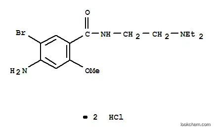 Molecular Structure of 4093-36-1 (4-amino-5-bromo-N-[2-(diethylamino)ethyl]-2-methoxybenzamide dihydrochloride)