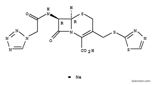 Molecular Structure of 41136-22-5 (Ceftezole sodium)
