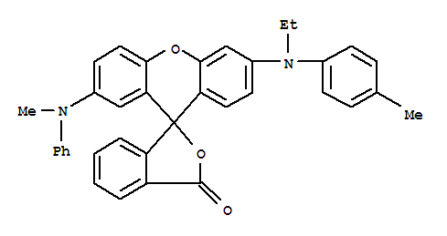 Spiro[isobenzofuran-1(3H),9'-[9H]xanthen]-3-one,6'-[ethyl(4-methylphenyl)amino]-2'-(methylphenylamino)-