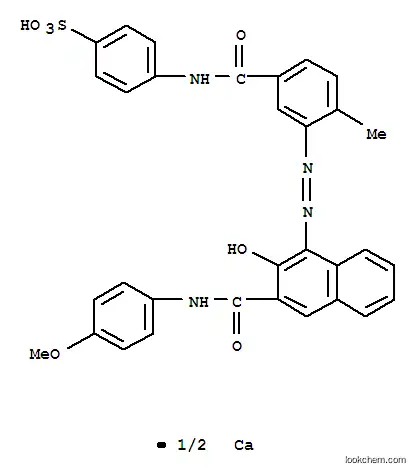 Molecular Structure of 43035-18-3 (calcium bis[4-[[3-[[2-hydroxy-3-[[(4-methoxyphenyl)amino]carbonyl]-1-naphthyl]azo]-4-methylbenzoyl]amino]benzenesulphonate])
