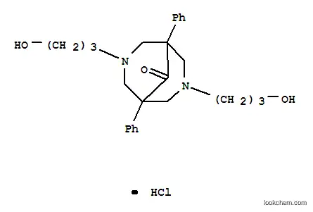 3,7-Bis(3-hydroxypropyl)-1,5-diphenyl-3,7-diazabicyclo(3.3.1)nonan-9-one hydrochloride