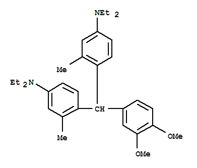 4-[[4-(diethylamino)-2-methylphenyl]-(3,4-dimethoxyphenyl)methyl]-N,N-diethyl-3-methylaniline