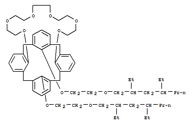 31H-4,21-(Methano[1,3]benzenomethano)-26,30-metheno-25H-dibenzo[q,z][1,4,7,10,13,16]hexaoxacycloheptacosin,32,35-bis[2-[(2,4-diethylheptyl)oxy]ethoxy]-6,7,9,10,12,13,15,16,18,19-decahydro-