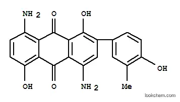Molecular Structure of 4702-65-2 (4,8-diamino-1,5-dihydroxy-2-(4-hydroxy-3-methylphenyl)anthraquinone)