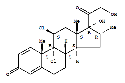 Pregna-1,4-diene-3,20-dione,9,11-dichloro-17,21-dihydroxy-16-methyl-, (11b,16a)- cas  4732-48-3