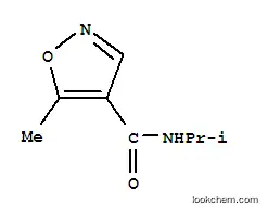 Molecular Structure of 478047-70-0 (4-Isoxazolecarboxamide,5-methyl-N-(1-methylethyl)-(9CI))