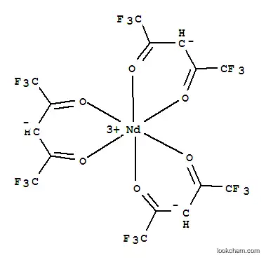 Molecular Structure of 47814-18-6 (NEODYMIUM HEXAFLUOROPENTANEDIONATE, DIHYDRATE)