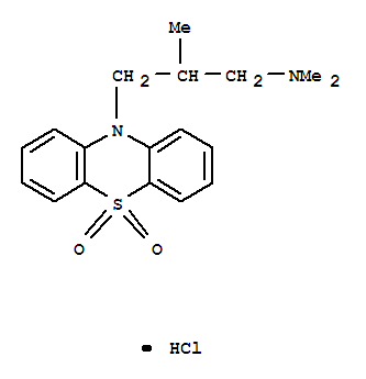 10H-Phenothiazine-10-propanamine,N,N,b-trimethyl-, 5,5-dioxide,hydrochloride (1:1)