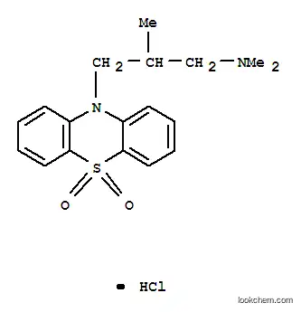 Molecular Structure of 4784-40-1 (N,N,beta-trimethyl-10H-phenothiazine-10-propylamine 5,5-dioxide monohydrochloride)
