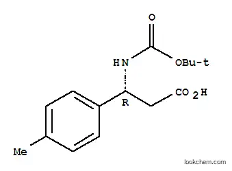 Molecular Structure of 479064-97-6 (Boc-(R)-3-Amino-3-(4-methylphenyl)propionic acid)