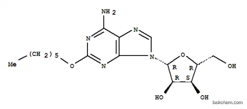 Molecular Structure of 50257-95-9 (2-hexyloxyadenosine)