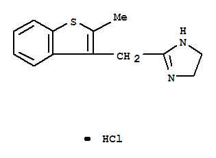 1H-Imidazole,4,5-dihydro-2-[(2-methylbenzo[b]thien-3-yl)methyl]-, hydrochloride (1:1)