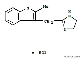 Molecular Structure of 5090-37-9 (4,5-dihydro-2-[(2-methylbenzo[b]thien-3-yl)methyl]-1H-imidazole monohydrochloride)