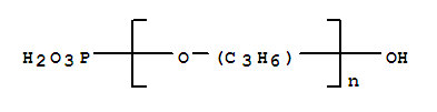 51024-29-4,Polyoxy(methyl-1,2-ethanediyl), .alpha.-phosphono-.omega.-hydroxy-,Polypropyleneglycol dihydrogen phosphate; Polypropylene glycol phosphate (1:1)