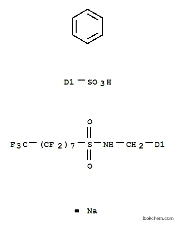 Molecular Structure of 51032-47-4 (sodium [[[(heptadecafluorooctyl)sulphonyl]amino]methyl]benzenesulphonate)