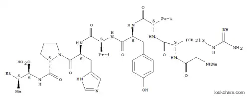 Molecular Structure of 51274-63-6 (angiotensin II, Sar(1)-Val(5)-Ile(8)-)