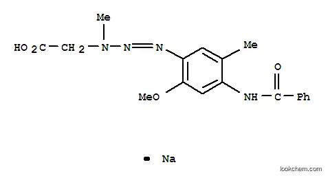 sodium [3-(4-benzamido-6-methoxy-m-tolyl)-1-methyl-2-triazeno]acetate