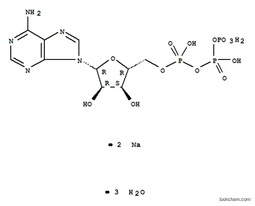 Molecular Structure of 51963-61-2 (Adenosine 5'-triphosphate disodium salt)