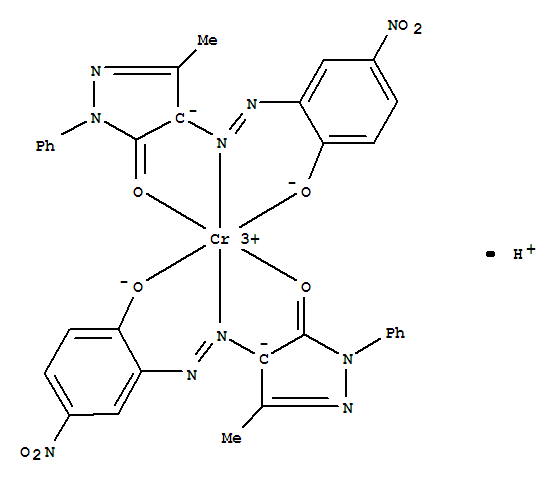 2,4-Dihydro-4-[(2-hydroxy-5-nitrophenyl)azo]-5-methyl-2-phenyl-3H-pyrazol-3-one chromium complex