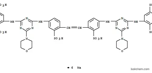 Molecular Structure of 52301-70-9 (hexasodium 2,2'-[vinylenebis[(3-sulphonato-4,1-phenylene)imino[6-morpholino-1,3,5-triazine-4,2-diyl]imino]]bis(benzene-1,4-disulphonate))
