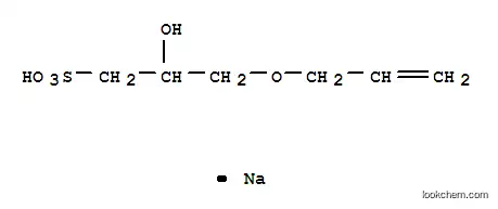 Molecular Structure of 52556-42-0 (3-ALLYLOXY-2-HYDROXY-1-PROPANESULFONIC ACID, SODIUM SALT)