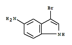 1H-Indol-5-amine,3-bromo-