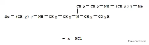 Molecular Structure of 52658-82-9 (N,N-bis[2-(octylamino)ethyl]-glycine hydrochloride)