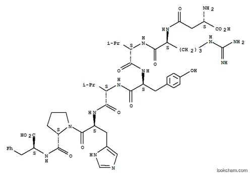 Molecular Structure of 53-75-8 (angiotensin II, Asp(1)-Val(5)-)