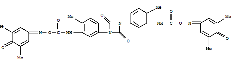 1,3-Diazetidine-2,4-dione,1,3-bis[3-[[[[(3,5-dimethyl-4-oxo-2,5-cyclohexadien-1-ylidene)amino]oxy]carbonyl]amino]-4-methylphenyl]-(9CI)