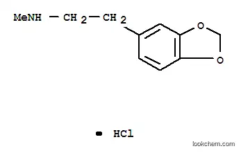 Molecular Structure of 533-10-8 (1,3-Benzodioxole-5-ethanamine,N-methyl-, hydrochloride (1:1))