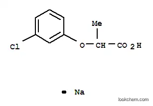 Molecular Structure of 53404-22-1 (Sodium 2-(3-chlorophenoxy)propanoate)