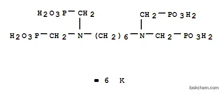 Molecular Structure of 53473-28-2 (Hexapotassium dihydrogen [hexane-1,6-diylbis[nitrilobis(methylene)]]tetrakisphosphonate)