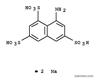Molecular Structure of 5398-34-5 (1-NAPHTHYLAMINE-3,6,8-TRISULFONIC ACID DISODIUM SALT HYDRATE)