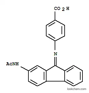 Molecular Structure of 5454-41-1 (4-[(2-acetamidofluoren-9-ylidene)amino]benzoic acid)