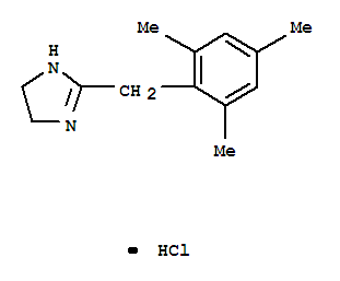 1H-Imidazole,4,5-dihydro-2-[(2,4,6-trimethylphenyl)methyl]-, hydrochloride (1:1)