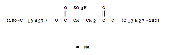 Butanedioic acid,sulfo-, 1,4-diisotridecyl ester, sodium salt (9CI)
