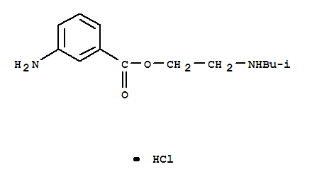 2-(2-methylpropylamino)ethyl 3-aminobenzoate hydrochloride
