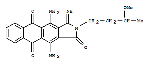 1H-Naphth[2,3-f]isoindole-1,5,10-trione,4,11-diamino-2,3-dihydro-3-imino-2-(3-methoxybutyl)-