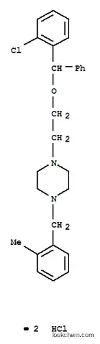 Molecular Structure of 5576-62-5 (1-[2-[(2-chlorophenyl)phenylmethoxy]ethyl]-4-[(o-tolyl)methyl]piperazine dihydrochloride)