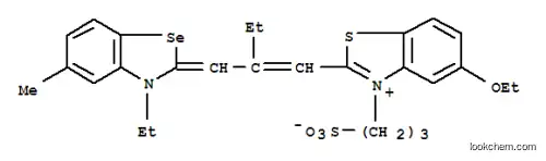Molecular Structure of 55811-25-1 (5-ethoxy-2-[2-[(3-ethyl-5-methyl-3H-benzoselenazol-2-ylidene)methyl]but-1-enyl]-3-(3-sulphonatopropyl)benzothiazolium)