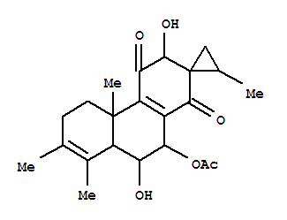 56197-47-8,coleon O,Spiro[cyclopropane-1,2'(1'H)-phenanthrene]-1',4'(3'H)-dione,10'-(acetyloxy)-4'b,5',6',8'a,9',10'-hexahydro-3',9'-dihydroxy-2,4'b,7',8'-tetramethyl-,[2'S-[2'a(R*),3'a,4'bb,8'aa,9'b,10'a]]-; Coleon O